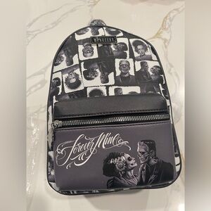 Hot Topic monsters frankenstein & the bride minj backpack
